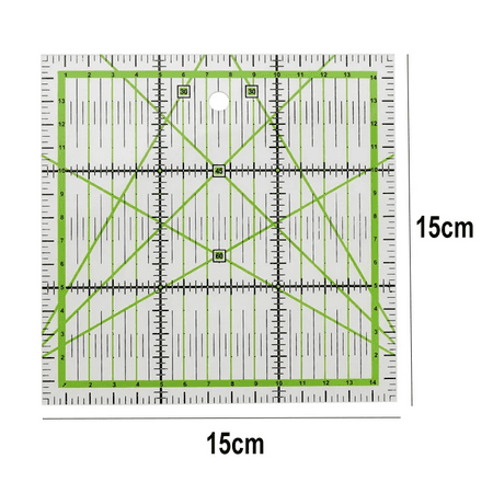 15*15cm Transparent quilting sewing patchwork ruler