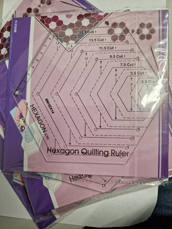 Hexagon Quilting Ruler