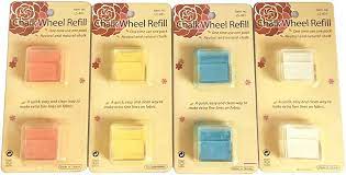 Chalk Wheel Powder Refills - Blue, Red, White, Yellow - Pick Color - 2 Pack