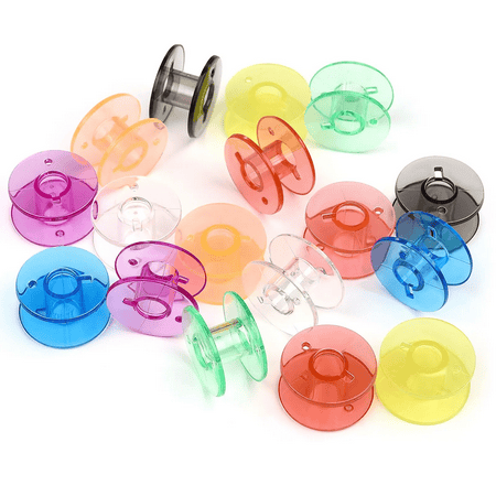 10x  Coloured Bobbins Mixed Colours