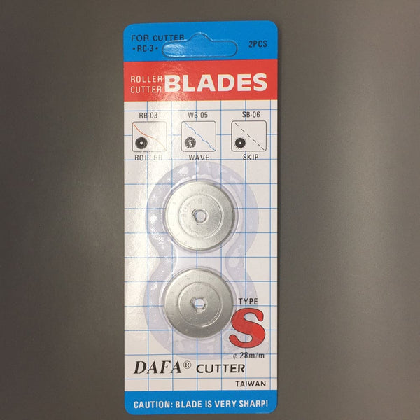 Rotary Cutter Blade 28mm Replacement Blade to fit DAFA, OLFA, FISKARS