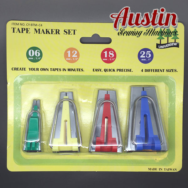 Bias Tape Makers Complete Set 4 Piece