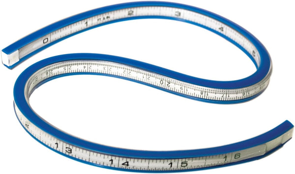 Flexible Vinyl Plastic French Curve Ruler for Drawing Design 40cm Measuring Tape – Arts & Crafts-Sewing