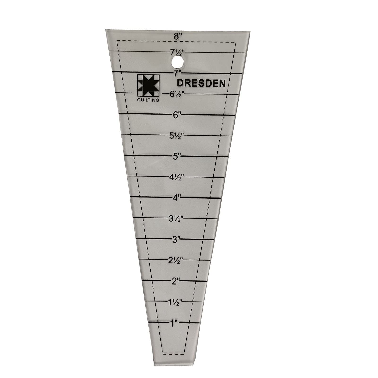 Easy Dresden Quilt Ruler Quilting Template Ruler for Sewing Acrylic To ...