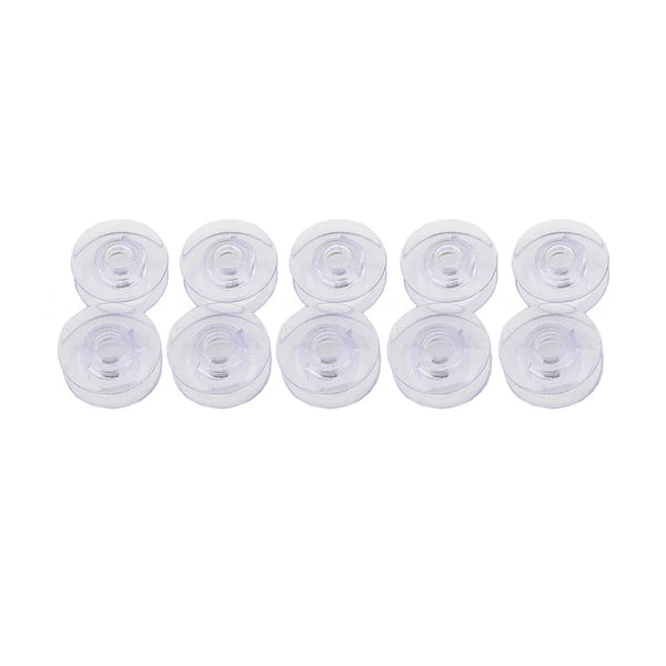 10PC Clear Concave Bobbins #4120975-45 FIT for Viking 1,1+,Husqvarna Viking 1100,White 3200,9800