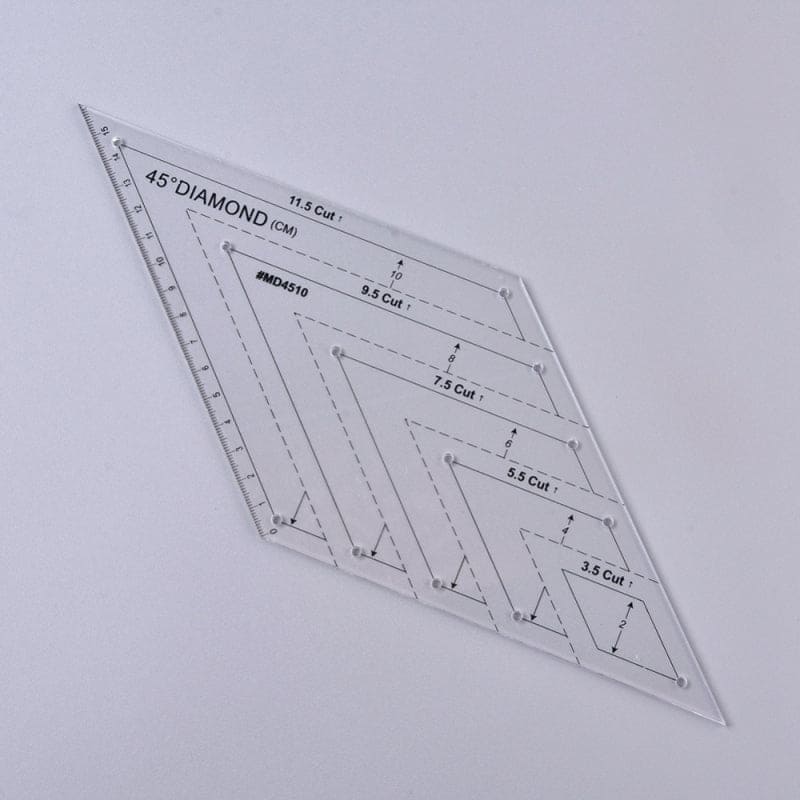 Diamond Strip Ruler Acrylic 45° Ruler Diamond Quiltig Ruler – Sewing Machine Accessories