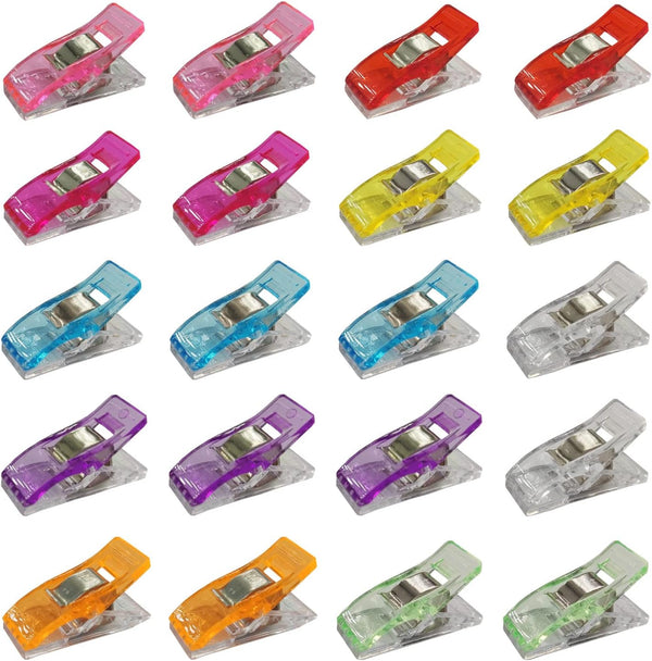 50 Mixed Coloured Mini Sewing Pegs