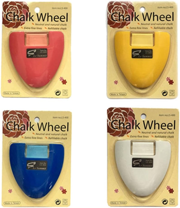 Chalk Wheel Fabric Marker Tailor's Chalk DIY Sewing Parts Blue, Red, White