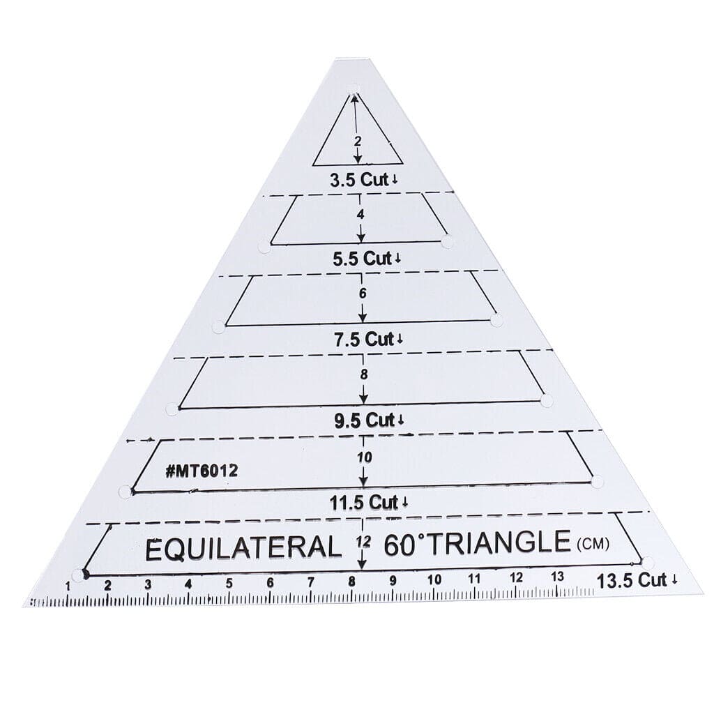 60% Equilateral Triangle Quilting Ruler – Sewing Machine Accessories