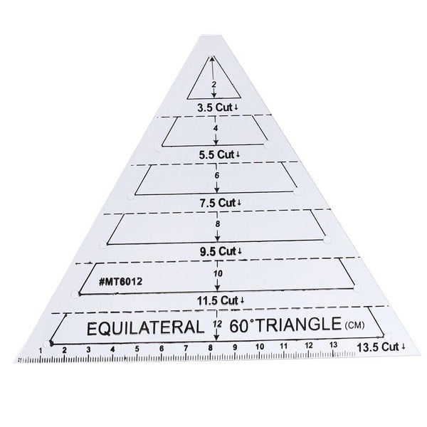 60% Equilateral Triangle Quilting Ruler