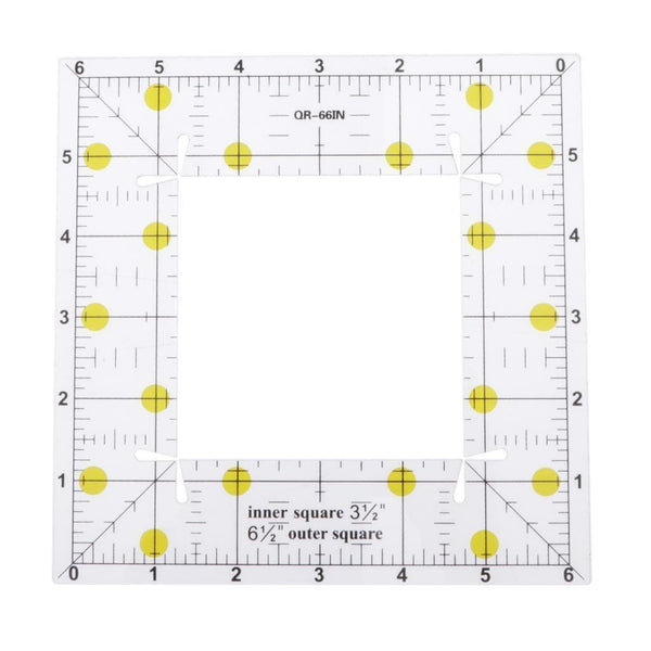 Square Grid Patchwork Quilting Ruler Template 6x6inch