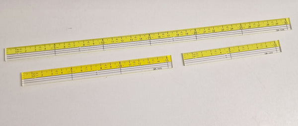 Small Transparent Quilting Ruler 3ps set  QR-1410, QR-1415, QR-1430