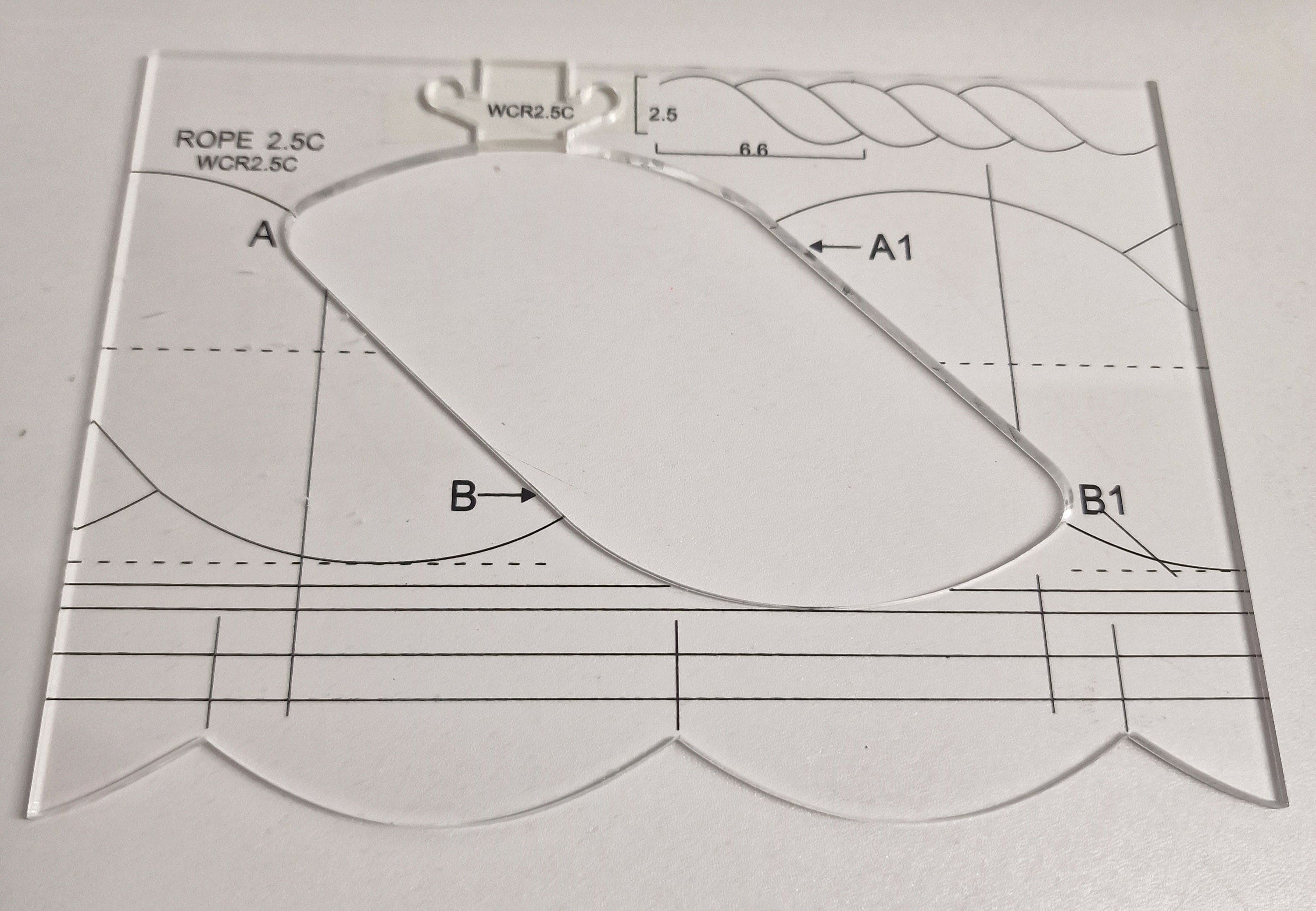 New Ruler Border Sampler Template Set for Sewing Machine 1set = 4pcs ...