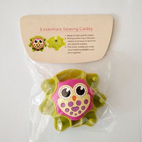 OWL ESSENTIALS SEWING CADDY & PIN CUSHION FOR ARTS AND CRAFTS