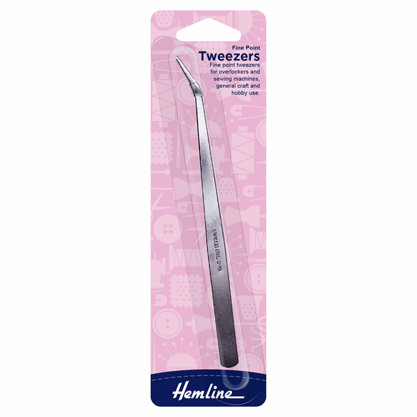 Hemline Stainless Steel Long Tweezers for Overclcokers & Sewing Machines