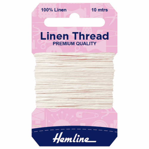 Hemline 100% Linen Thread White 10mtrs – Sewing Machine Accessories