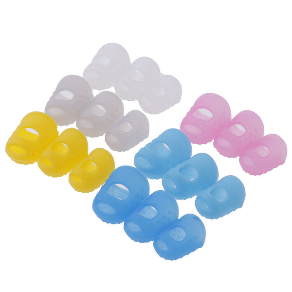 Silicone Finger Guard Anti Slip Fingertip, 10 Pack Ramdom Colours